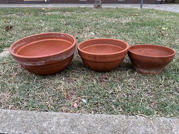 3 Vasi in terracotta