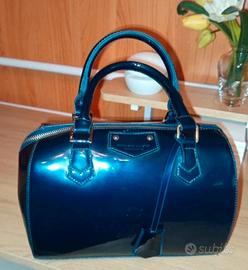 Borsa Bauletto Laville Paris in Vernice Blu Notte
