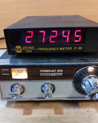 CB TOMCAT 23 e frequenzimetro ZETAGI  C45 