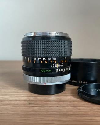 CANON FD 100MM F2.8 CHROME NOSE