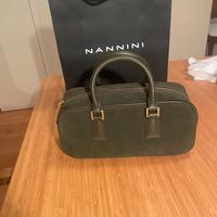 Borsa Nannini in pelle scamosciata