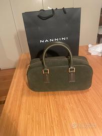 Borsa Nannini in pelle scamosciata