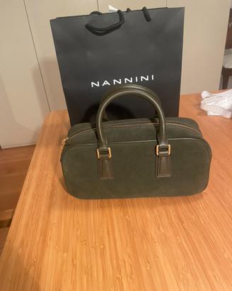 Borsa Nannini in pelle scamosciata