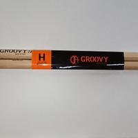 coppia bacchette groovy selected hickory nuove per