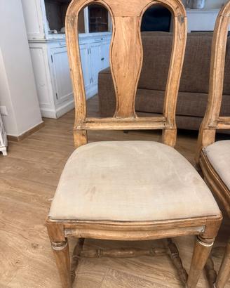 2 sedie Shabby chic