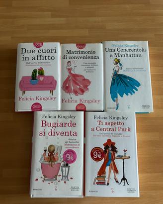 Lotto 5 Libri Felicia Kingsley Perfette Condizioni