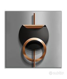 Quadro astratto geometrico su tela