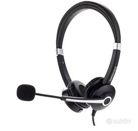 Cuffie + micro con jack per PC e lettori musicali