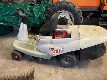 Trattorino rasaerba con raccoglitore