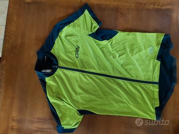 Completo ciclismo nero/verde