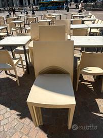 Sedie e base di tavoli da esterno