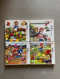 Nintendo 3Ds Mario set 4 giochi