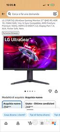 Lg Ultragear 27’ 2k ips 165hz