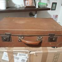 VALIGIA CUOIO E CARTONE VINTAGE