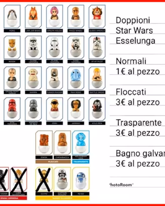 Rollinz 3.0 Star wars Esselunga ricambi doppioni