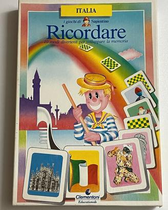 Gioco RICORDARE vers. ITALIA CLEMENTONI anni '80