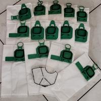 14 sacchetti folletto vk140 vk150 più  griglia