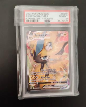 Pokemon Zeraora vmax #gg42 PSA 10