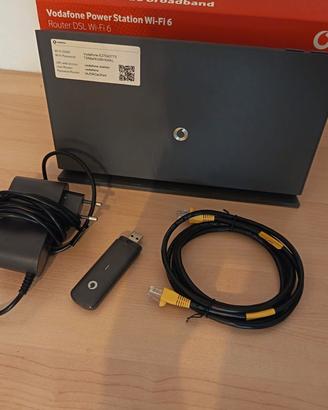 Modem Vodafone Power Station Router + Chiavetta
