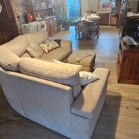 Divano angolare Poltronesofà “Gallarate” con pouf 