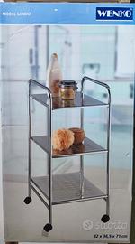 CARRELLO IN METALLO CON RUOTE