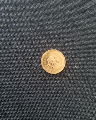 2 pesos messicano 1945 oro 900,