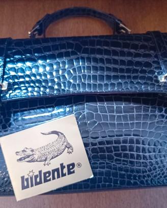 Borsa vintage in vera pelle di coccodrillo