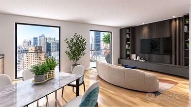 Trilocale con terrazza a livello