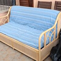 Divano letto bambù e rattan