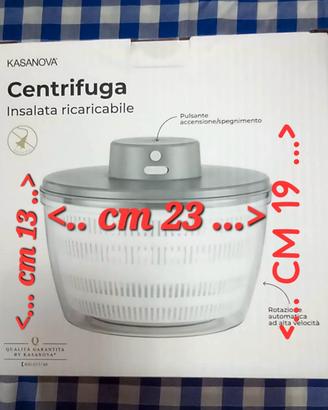 centrifuga x insalata a batteria