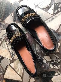 Scarpe pelle verniciate, nere num.40 marchio Asos