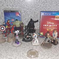 Disney infinity personaggi+giochi LEGGERE DESC.
