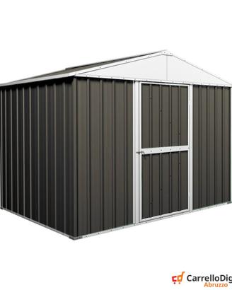 Box capanno acciaio lamiera 327x459 grigio scuro