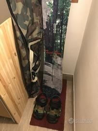 Snowboard Burton Trick Pony taglia 154 completo