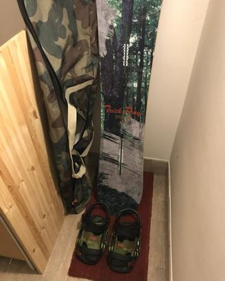 Snowboard Burton Trick Pony taglia 154 completo
