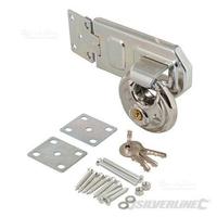 Set lucchetto con disco e cerniera in acciaio 2 p