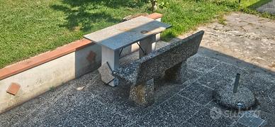 tavolo in marmo + panchina