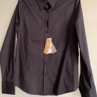 Camicia manica lunga blu Benetton tg M