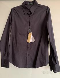 Camicia manica lunga blu Benetton tg M