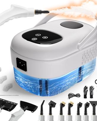 Pulitore Vapore Portatile a Mano 1,1L Bianco NUOVO