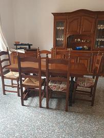 Soggiorno in castagno