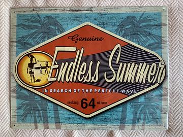 Targa pubblicitaria metallo Endless Summer