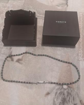 collana uomo verde nero