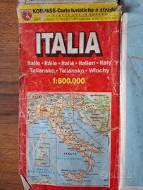 Cartina Italia Kompass 1996