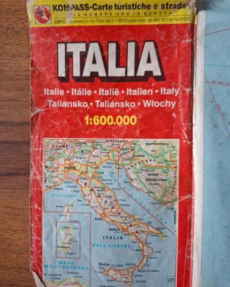 Cartina Italia Kompass 1996