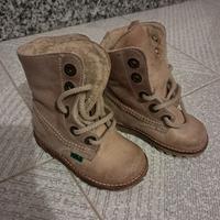 Stivaletto bimba in pelle beige KICKERS