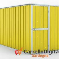 deposito attrezzi giardino 175x307cm 5,4mq giallo