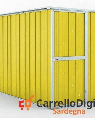 deposito attrezzi giardino 175x307cm 5,4mq giallo