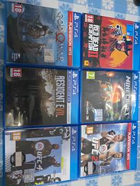 Lotto 6 giochi ps4 originali rdr2, Minecraft, gow