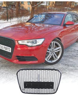 GRIGLIA AUDI A6 C7 4G 10-14 PDC LOOK RS NERO LUCID